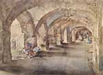 russell flint, flowers in the cloister, limited, print