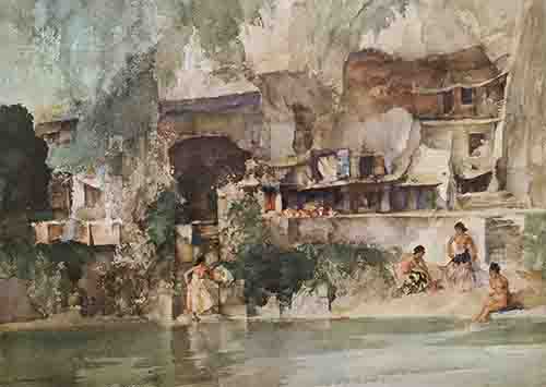 sir william russell flint, in sunny perigord, limited edition print