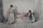 sir william russell flint, memorizing Act II, limited edition print