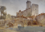 sir william russell flint Bourdeilles sur Dronne originals watercolours paintings