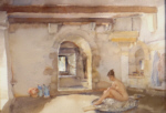 sir william russell flint, nude, originals watercolour painting