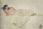 sir russell flint, Study in White, print