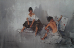 russell flint, subject of two, print