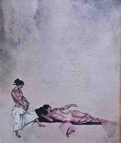 russell flint, Acquiescent angels, limited edition print russell flint, Acquiescent angels, limited edition print