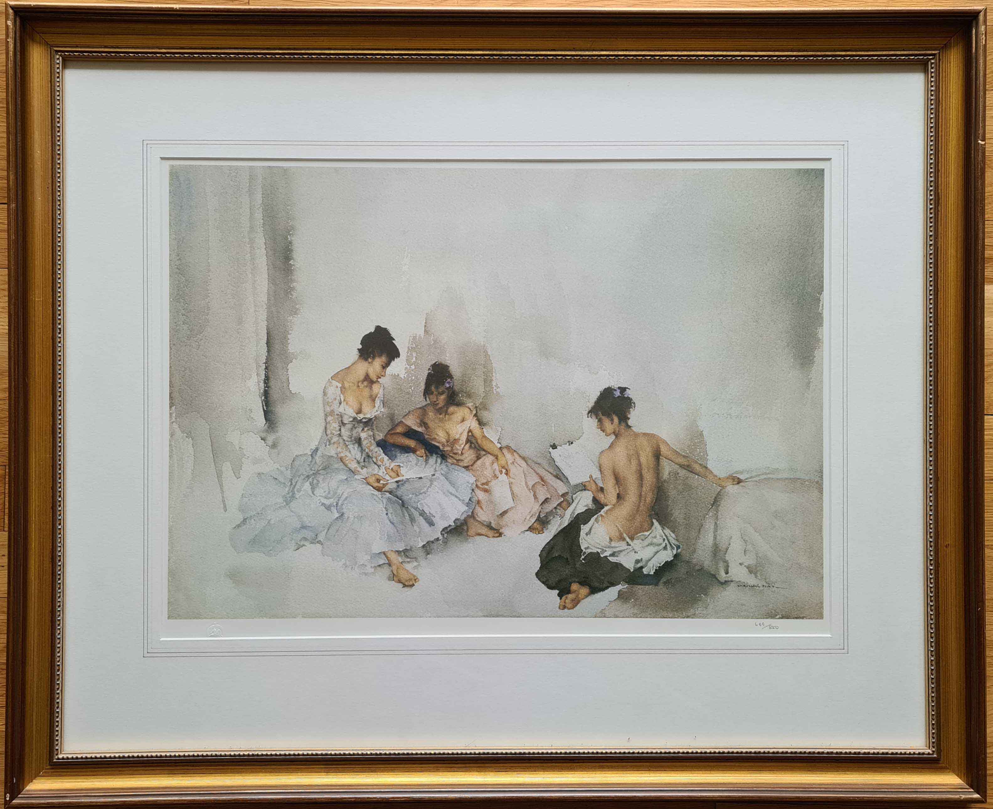 russell flint act II scene I, limited edition, print