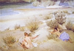 sir william russell flint Alexandrine and Josette calendar print