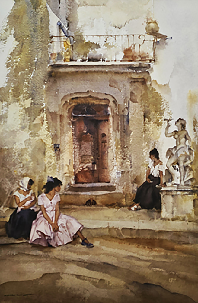 signed limited edition print, ancient doorway, Cordes, sir william russell flint