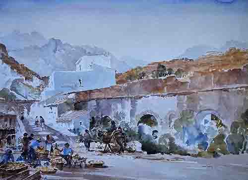 Francis russell flint, The Dos Cabreras, limited edition print russell flint, The Dos Cabreras, print