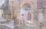 sir william russell flint The Bath of Susannah calendar print