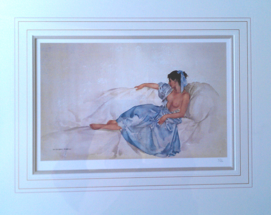 russell flint, blue ribbon limited print