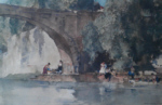 russell flint, The Bridge, Nerac, limited edition print