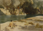 sir william russell flint  by the Ardeche print