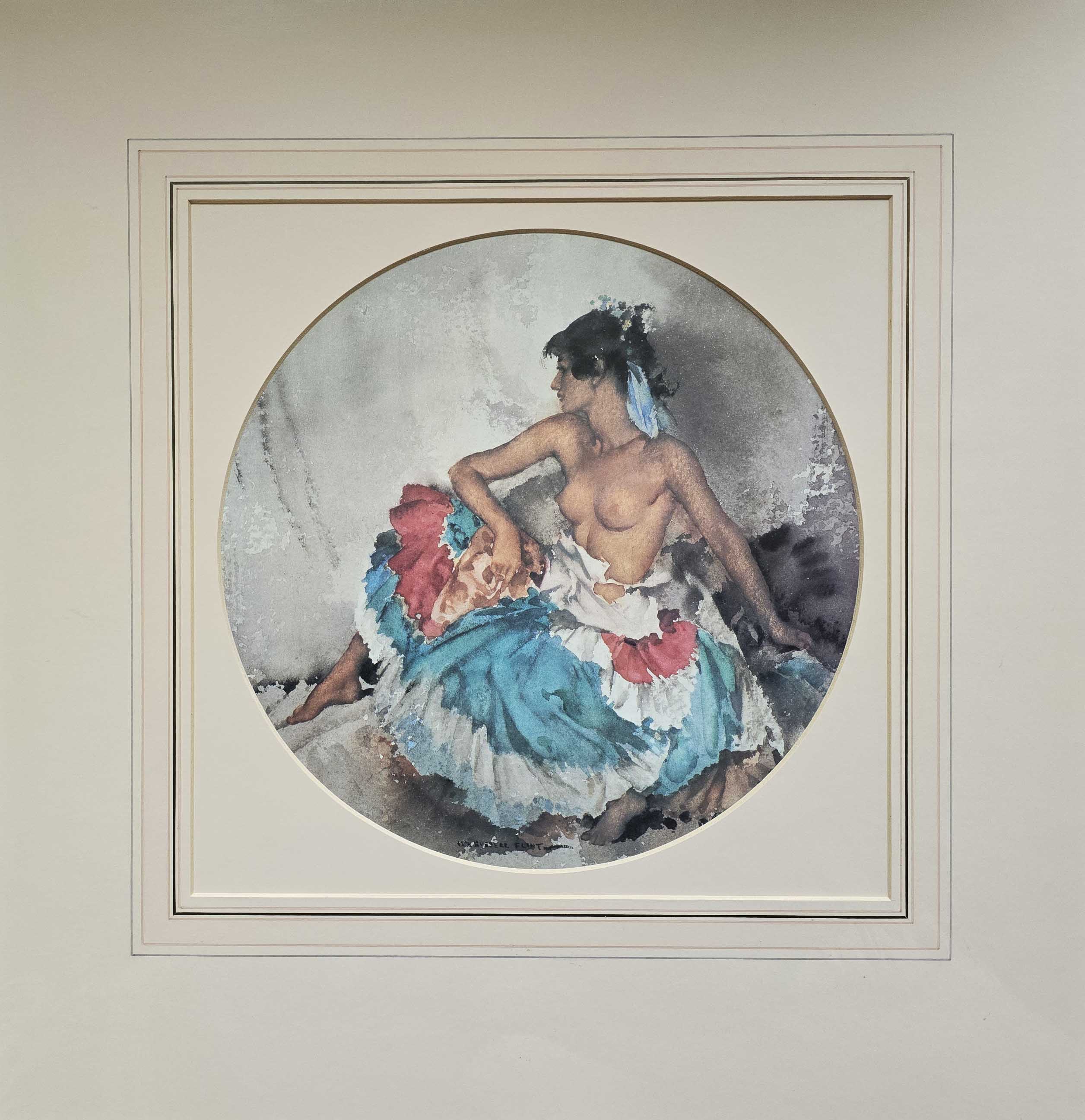 russell flint cecilia in june, print