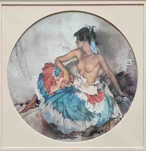 russell flint, Cecilia in June russell flint, Cecilia in June, print
