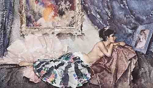 sir william russell flint, Corisande, limited edition print