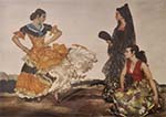 Signed  print, russell flint, dance of a thousand flounces,print