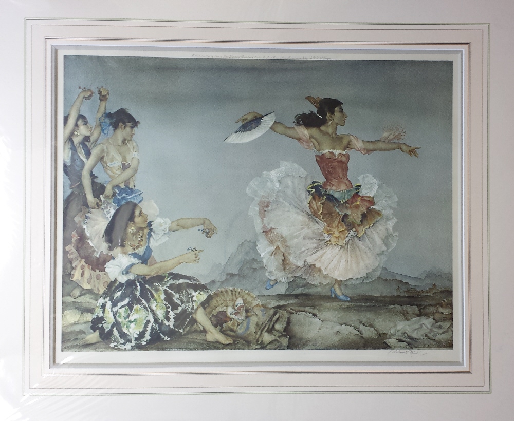 Signed print, russell, flint signed print Danza Montana russell, flint signed print Danza Montana