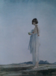 sir william russell flint Eve the girl with bobbed hair signed limited edition print