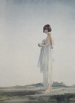 russell flint Eve the girl with bobbed hair, limited edition print