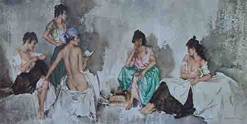 sir william russell flint Fiametta limited edition print