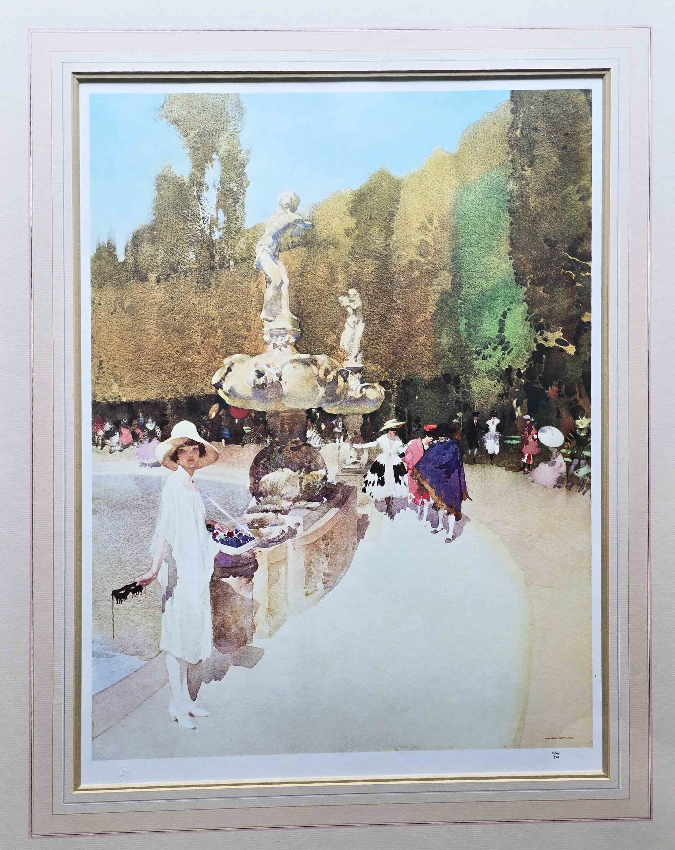 russell flint florentine masquerade print