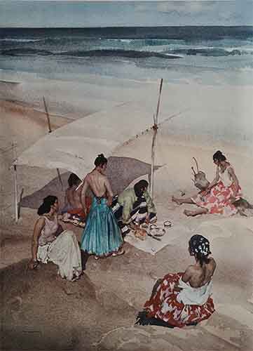 sir william russell flint gitanas at la galera signed limited edition print