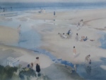 sir william russell flint golden sands, bamburgh print