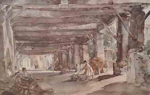 russell flint original gossip after market