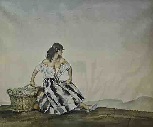 sir william russell flint Griselda signed limited edition print