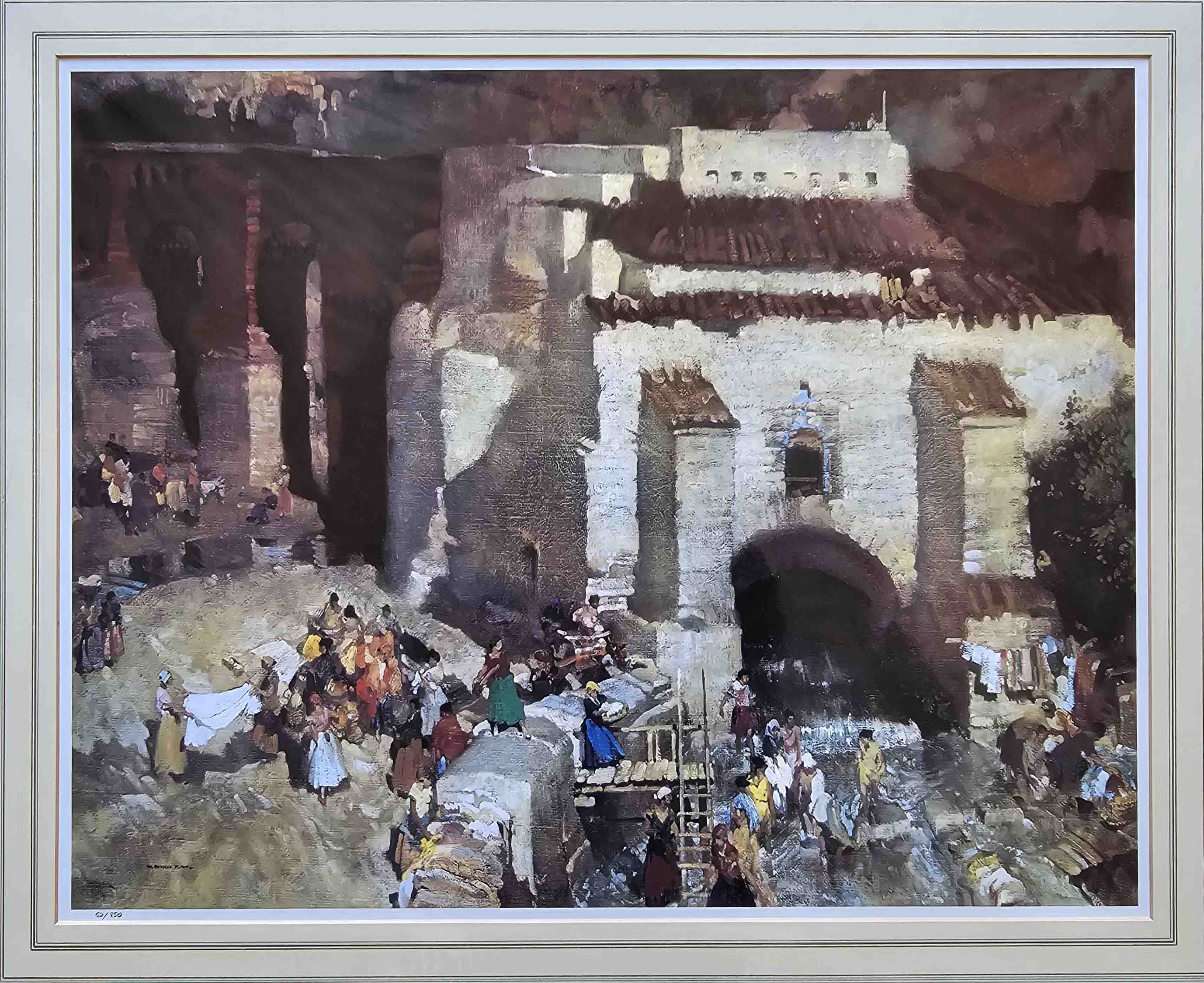 russell flint, Gypsy Festival, St. Andalusia, limited edition print