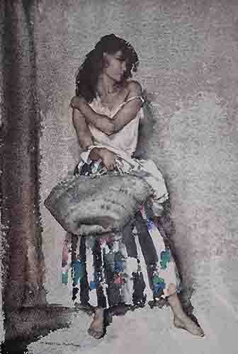 russell flint, Iberian Flounces II, limited edition print russell flint, iberian flounces II, print