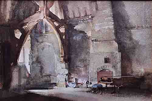  russell flint, Interior at Chichester, limited edition print