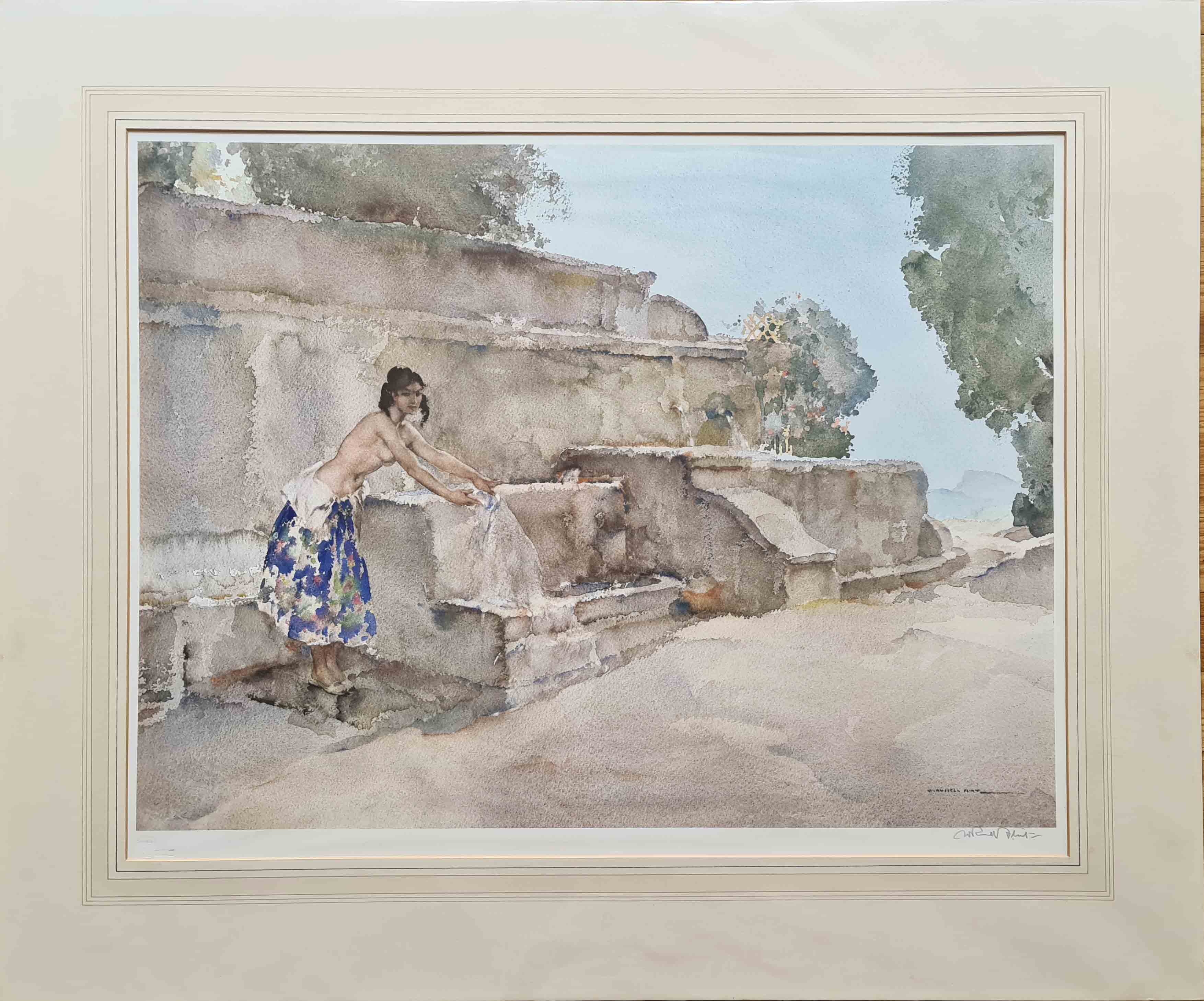 russell flint, Isabella of Lucenay, signed limited edition print