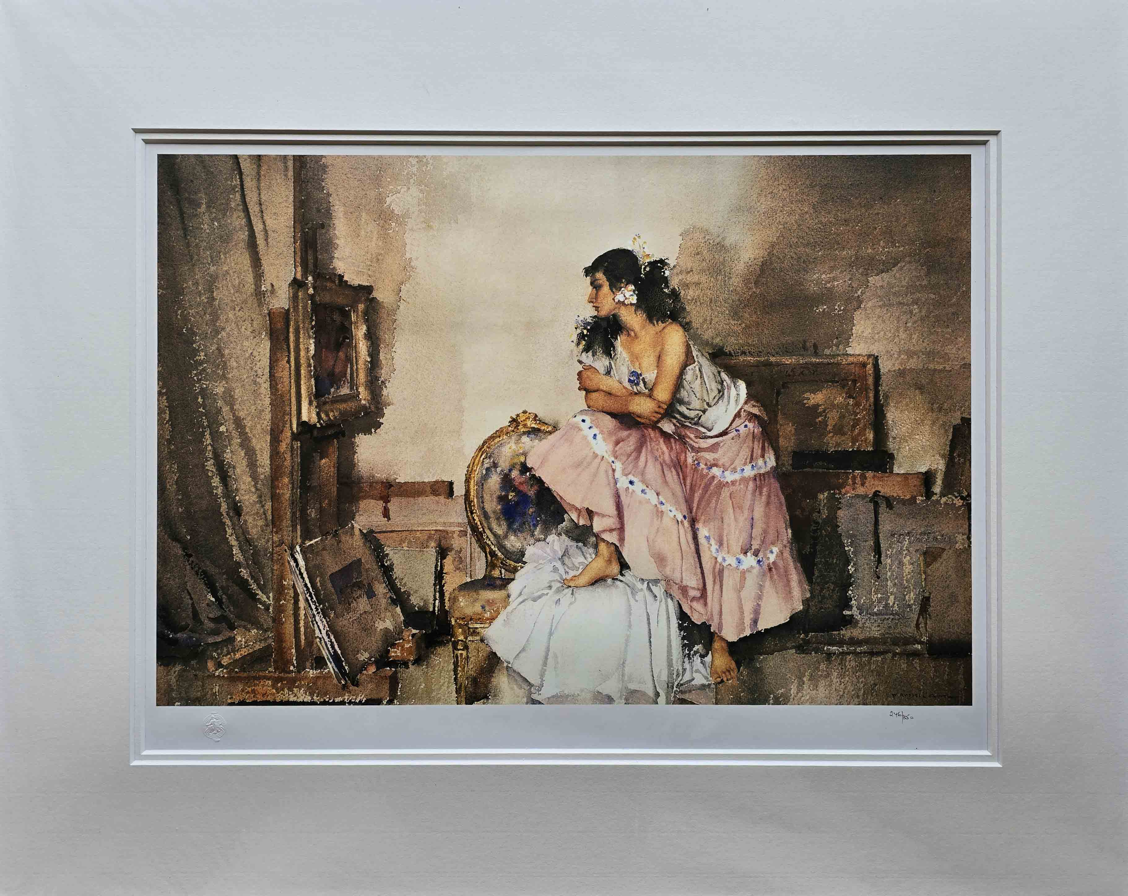 russell flint, model and critic, print