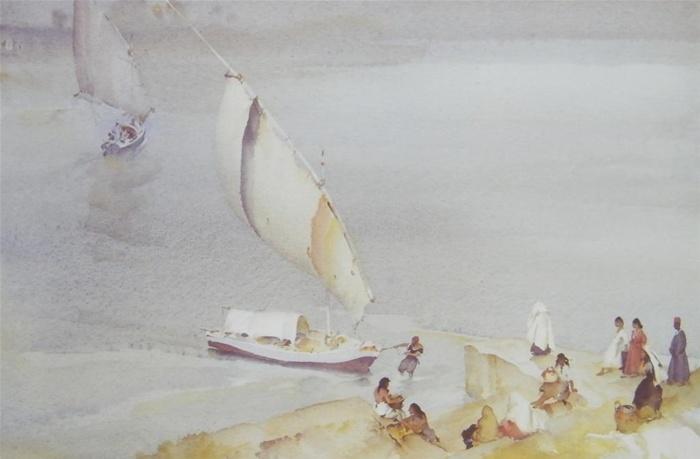 sir william russell flint Nile ferry