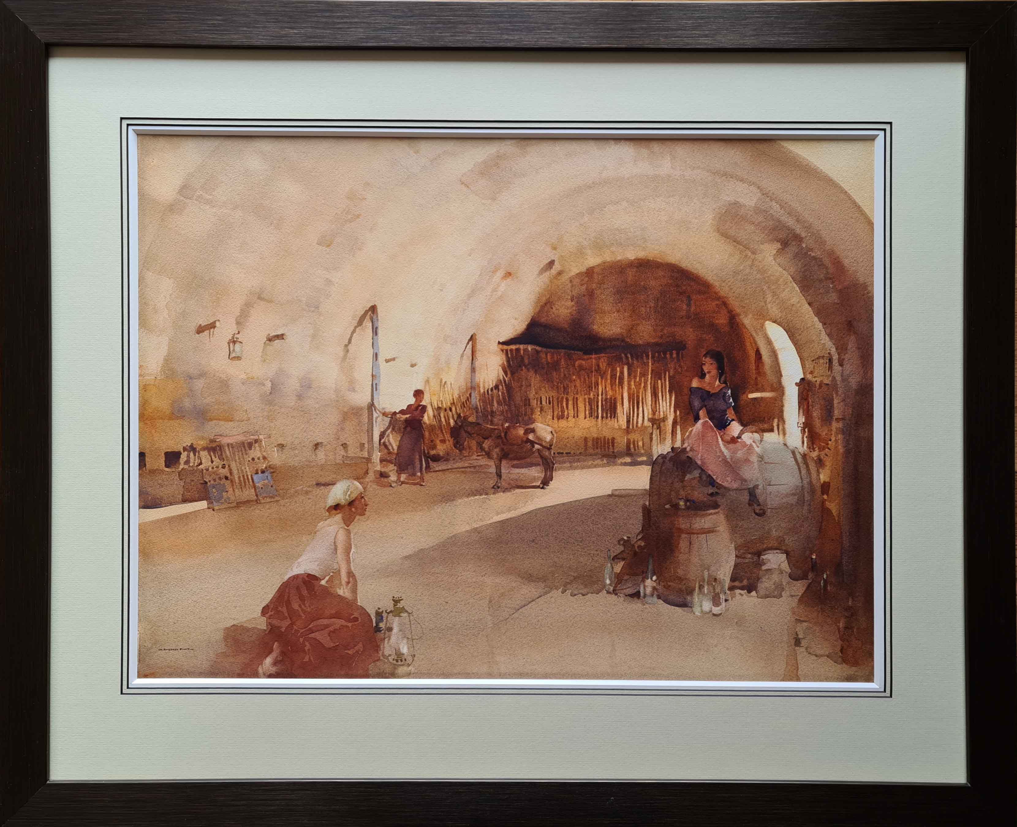 russell flint, original painting, the high shelf, France