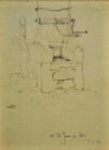 russell flint, The Well at St. Jean de Cole, original red chalk sketch The Well at St. Jean de Cole, original drawing