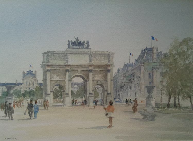 russell flint watercolour paris