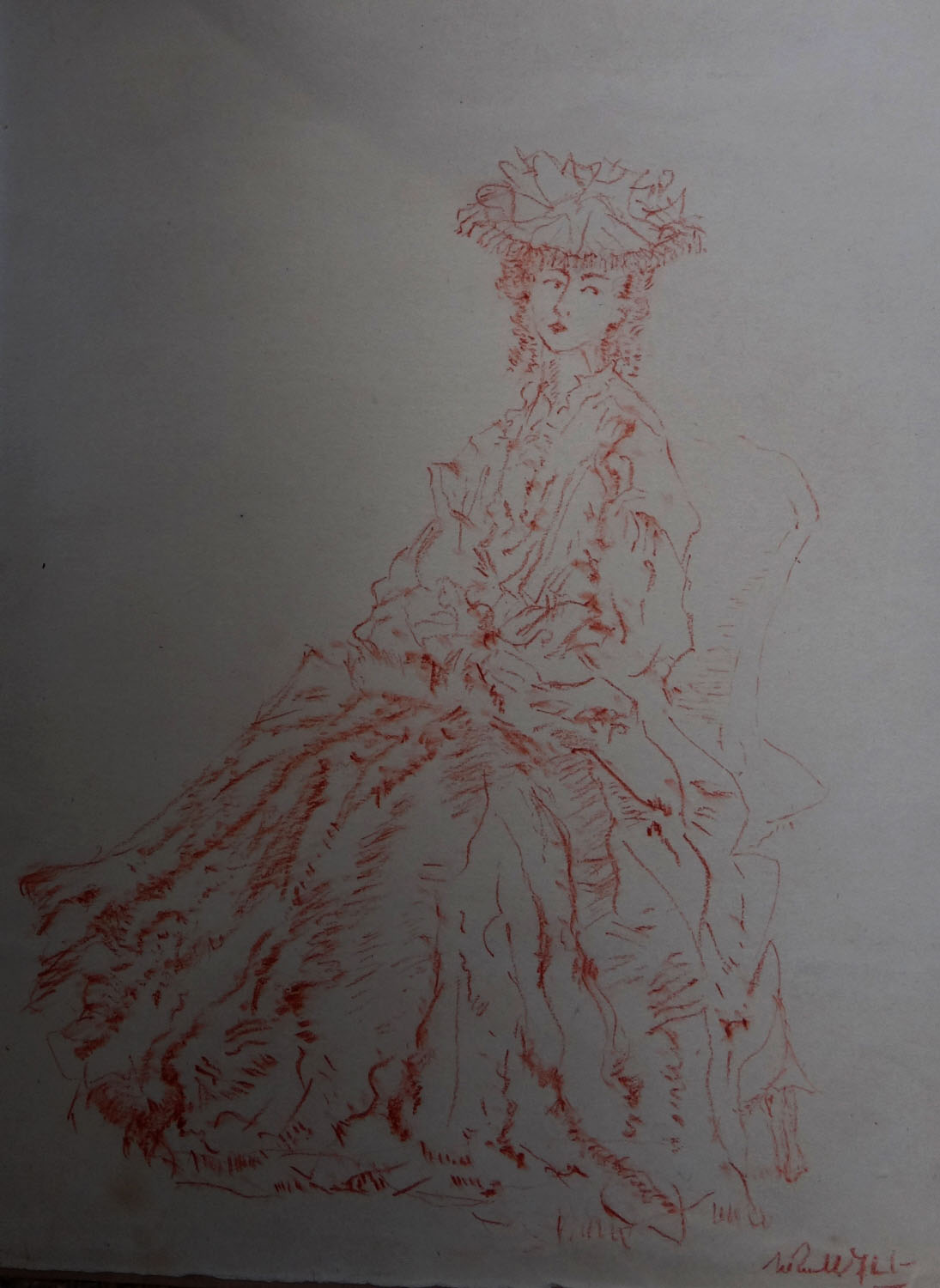 lady, original drawing