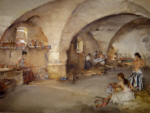 sir william russell flint la cave voute originals watercolour painting