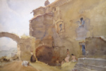 sir william russell flint the bathers, original watercolour painting