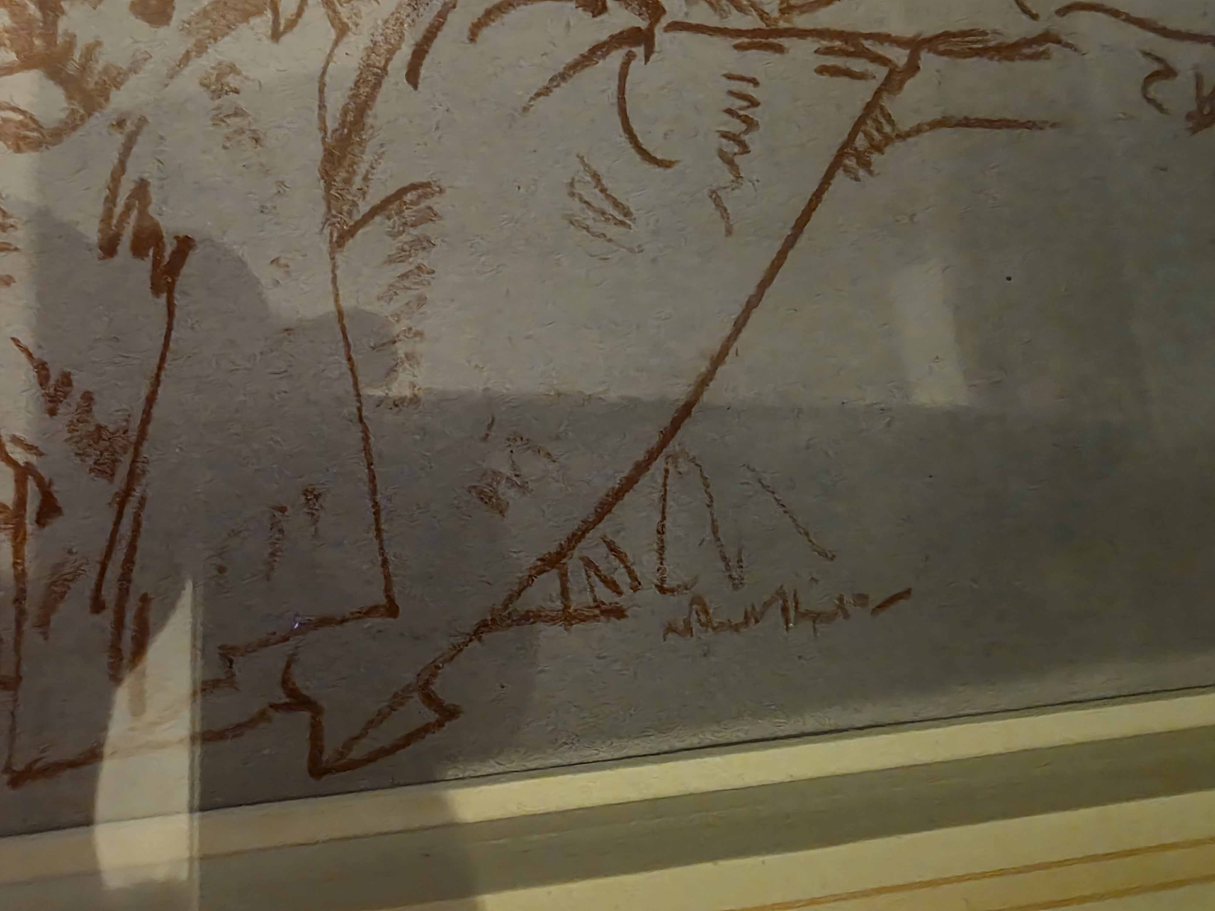 russell flint, red chalk drawing, model resting, signature