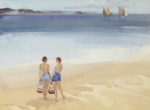 russell flint sisters at Dinard