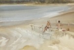 russell flint Two Sisters and a Jetty