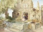 russell flint Under the Sundial, Cobonne