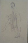 sir william russell flint original original pencil nude