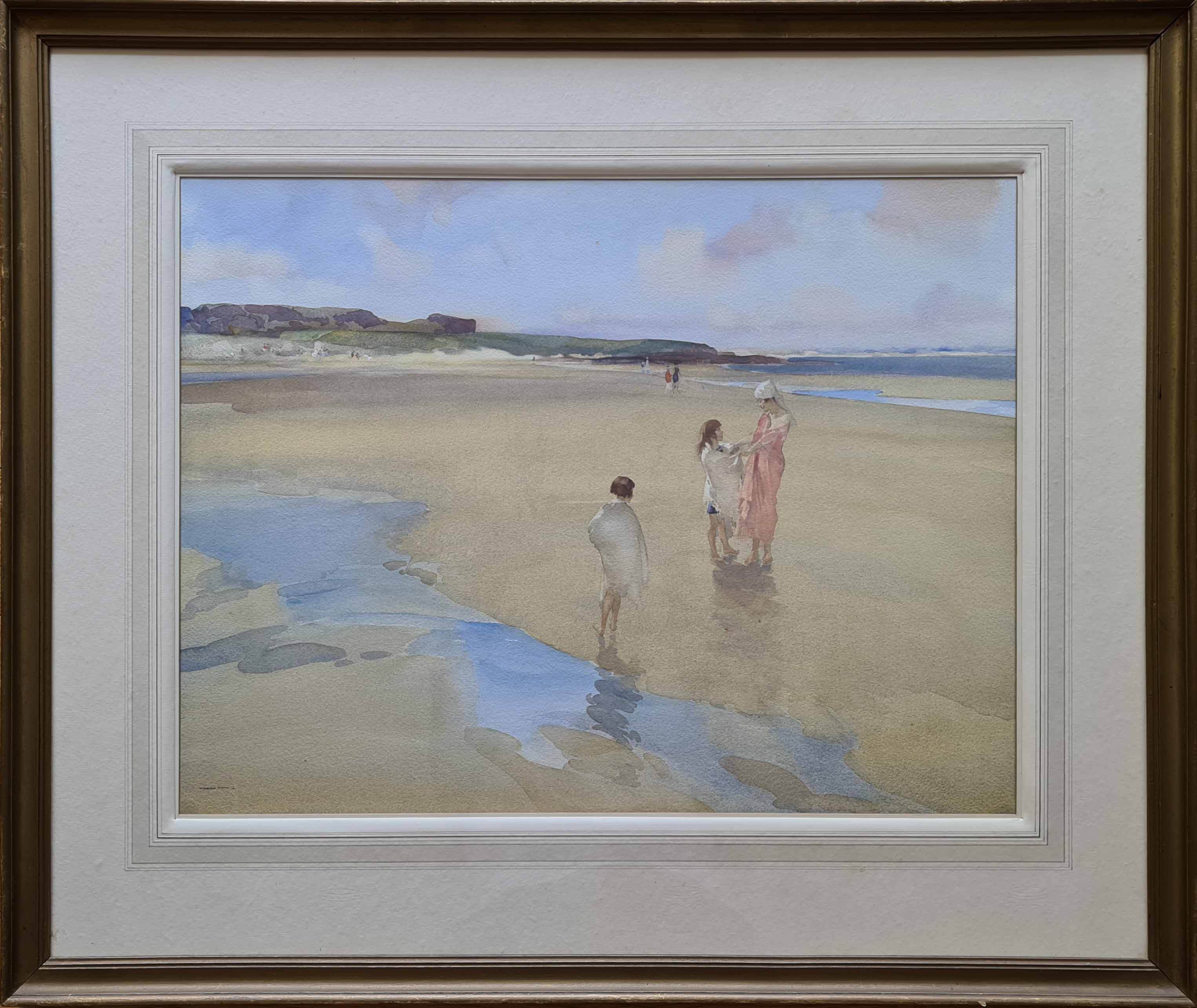 bamburgh, original, painting