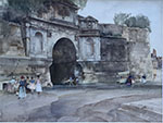 russell flint original, paintings, La Porte Chapelle, Compiegne La Porte Chapelle, Compiegne