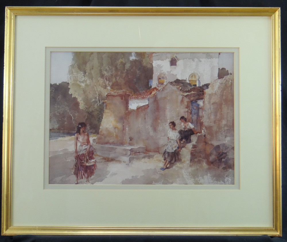 sir william russell flint, the passer by, framed print