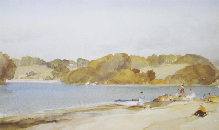 sir william russell flint picnic at turnaware point